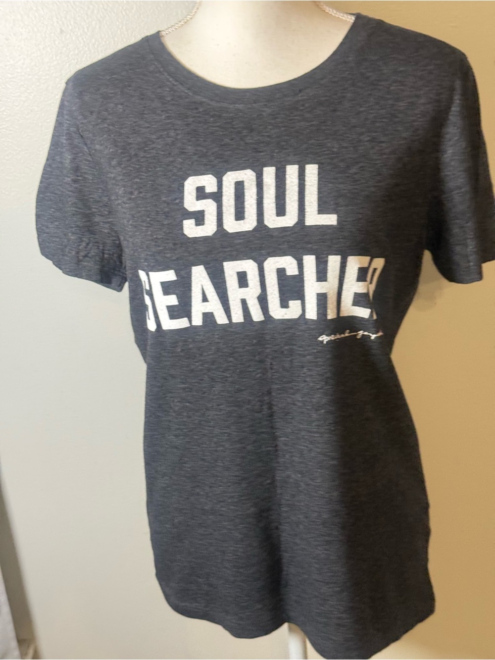 Spiritual Gangster 'Soul Searcher' Graphic Tee - Charcoal Heather